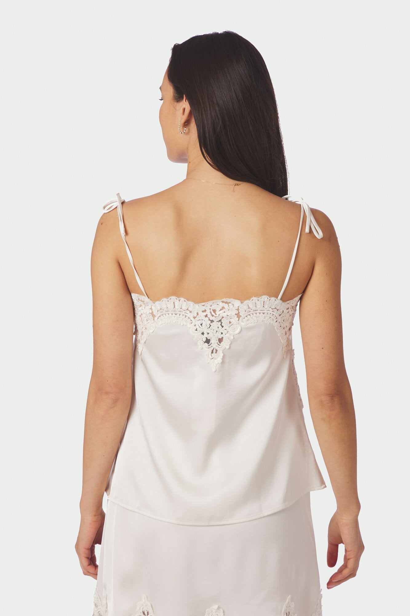 Kaela Heavy Sateen blondetop - Pearl